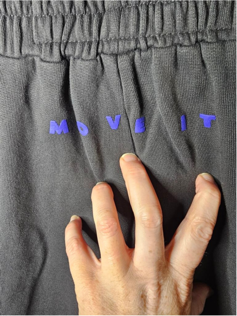 MOTHER Denim Knock Out Ankle Pant Jogger Faded Black Blue String Small NWT - Picture 3 of 12